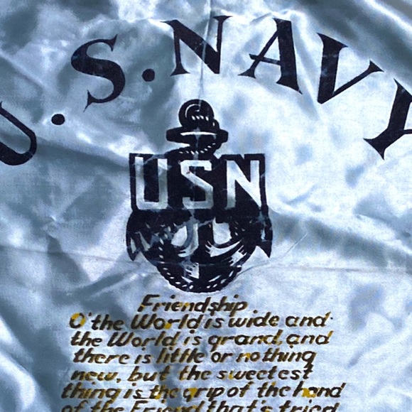 Gently Worn Vintage United States Navy Friendship Pillow Case Sham - Picture 4 of 12